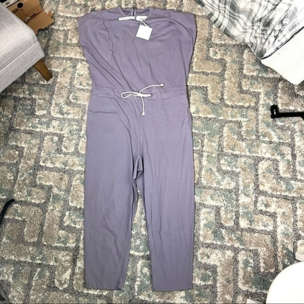 Pistola Cap Sleeve Jumpsuit womens lilac  Decklin Jersey Knit size large